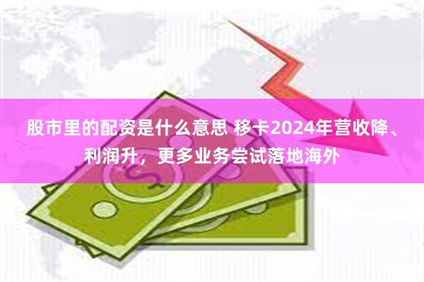 股市里的配资是什么意思 移卡2024年营收降、利润升，更多业务尝试落地海外