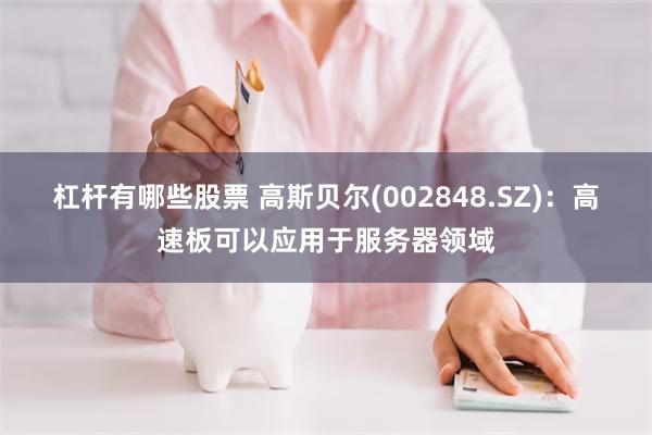 杠杆有哪些股票 高斯贝尔(002848.SZ)：高速板可以应用于服务器领域